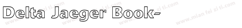 Delta Jaeger Book字体转换